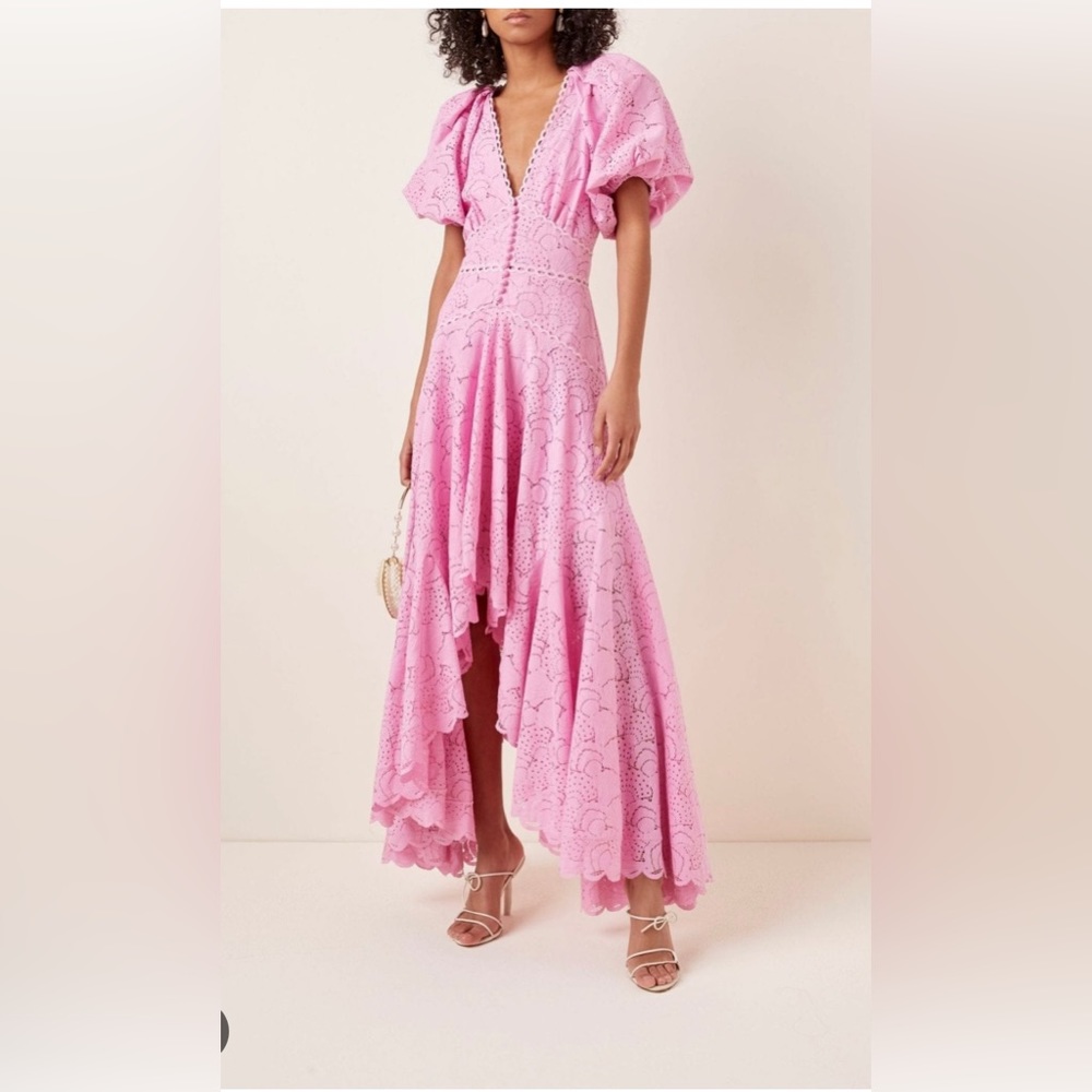 Beautiful maxi dress from Acler new with tag pink, broderie anglaise
